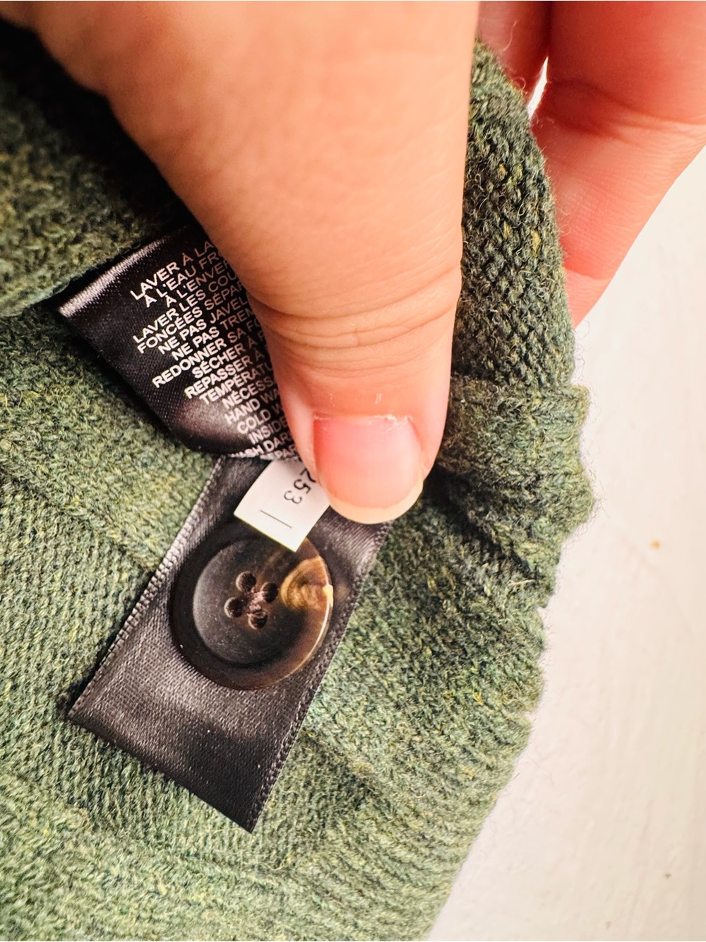 Lambswool Vest Green Knit Sweater Size L Le 31 Par Simons Sustainable Material - Picture 4 of 6